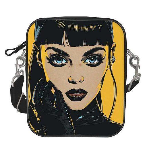IT Messenger bag pop art purse goth girl front view